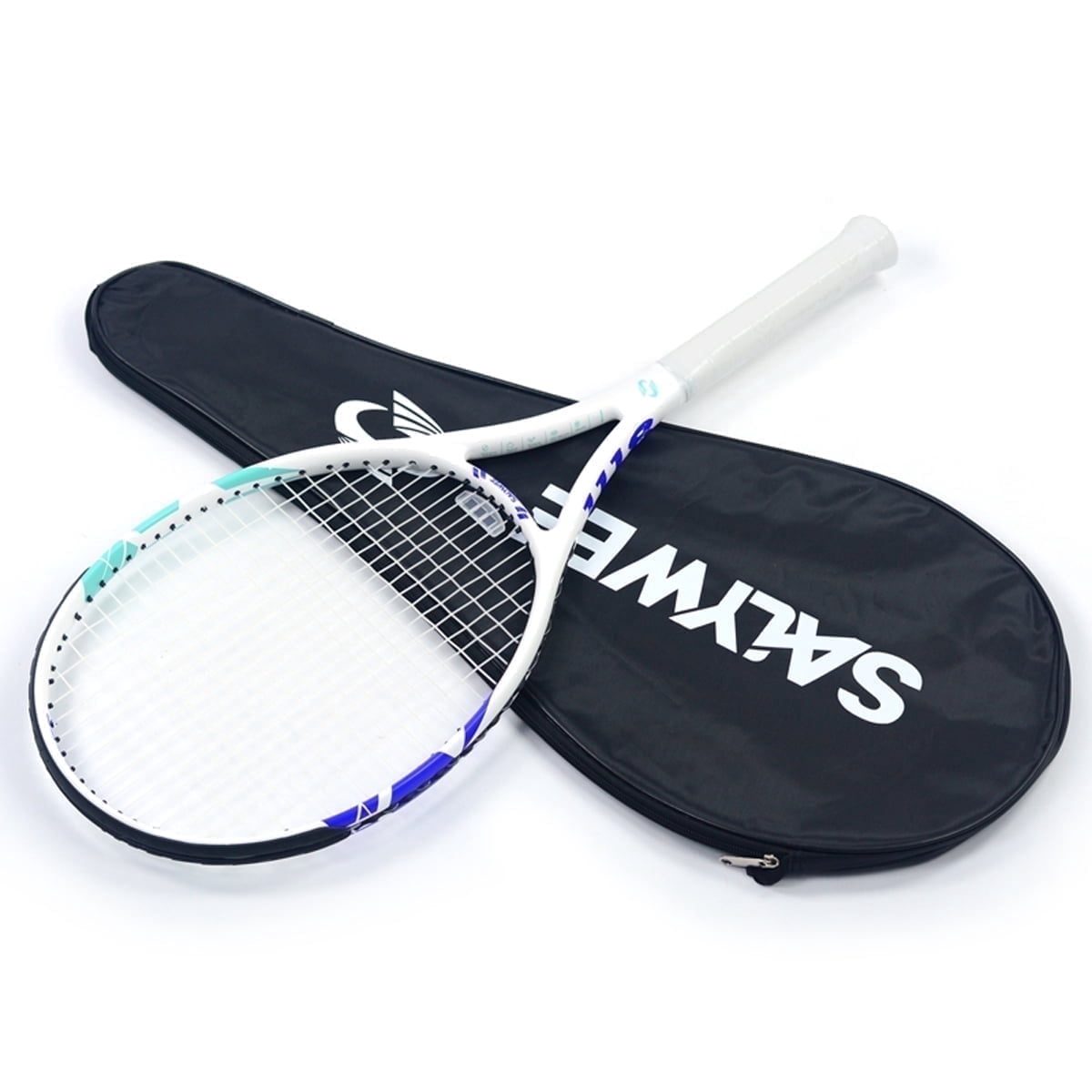 SALYWEE Professional Carbon Fiber Tennis Racket, 265±5g Lightweight Pre-Strung Racquet, Aerospace-Grade Frame, Hexagon Honeycomb Tech, Free Carrying Bag, Perfect Tennis Gift Idea
