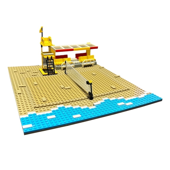 SALYWEE DIY Sports Field Building Blocks,Soccer Basketball Beach Volleyball Scene Model,Creative Collectible Gift For Fans Decor