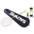 thumbnail image 1 of SALYWEE Blossom-Rain Lightweight Composite Carbon Fiber Badminton Rackets for Women with Free Bag - Tension 26lbs, 4U G5, Durable & Resilient, 1 of 10