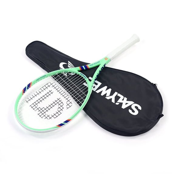 SALYWEE POWER 100 Adult Tennis Racket - Carbon Fiber Composite, 16×19 Strung Pattern, Simple & Elegant Design, Free Bag Included