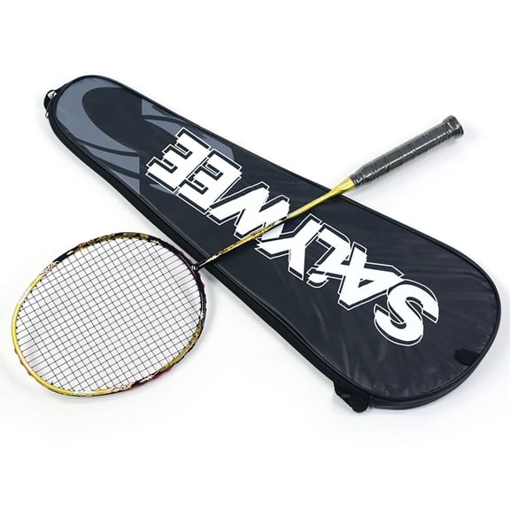 SALYWEE Golden Dragon and Fire Phoenix Series Full Carbon Fiber 5U Ultra Light High Tension Badminton Racket with Free Bag, Suitable for Competition and Training