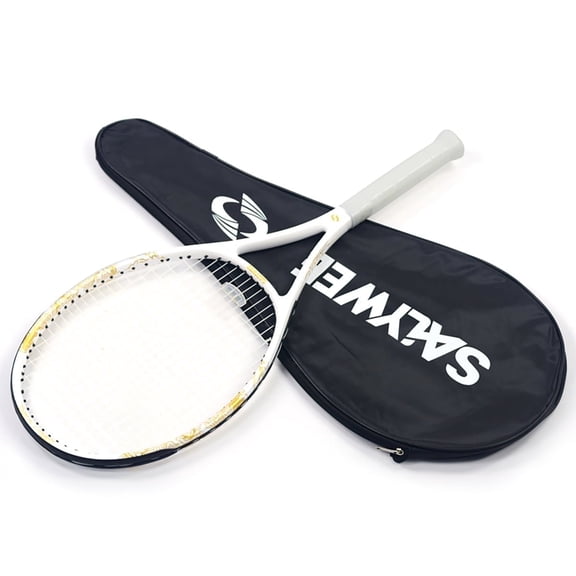 SALYWEE Golden Dragon Series Tennis Racquet, Pre-Strung, Black/White, 11.3 oz. Weight, 105 Sq. in. Racquet Head Size