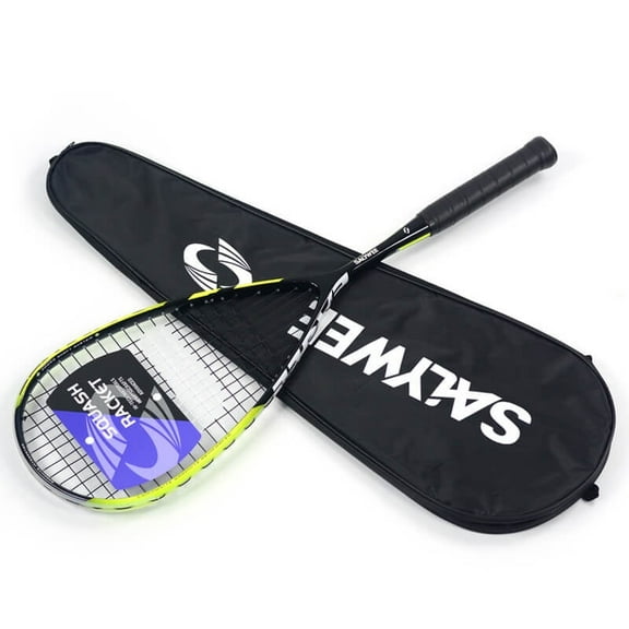 SALYWEE Lightweight Graphite Carbon Fiber Squash Racket 50-55lbs Racquets with Free Bag
