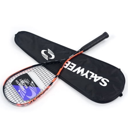SALYWEE Lightweight Graphite Carbon Fiber Squash Racket 50-55lbs Racquets with Free Bag