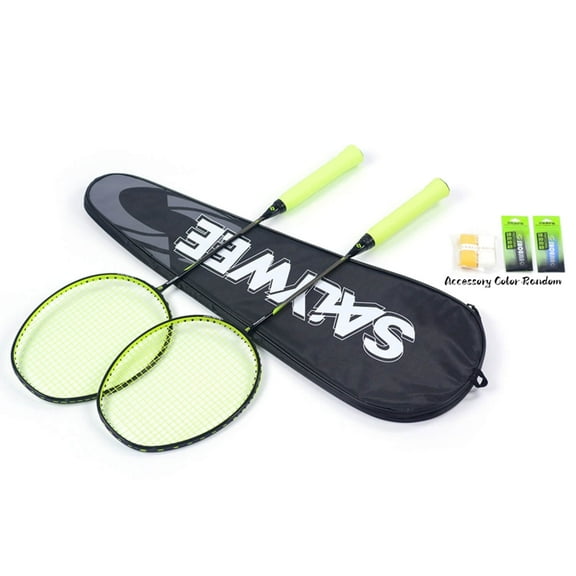 SALYWEE SF Full Carbon Fiber 6U G5 Green Pro Badminton Racket 28-32LBS, Free Accessories