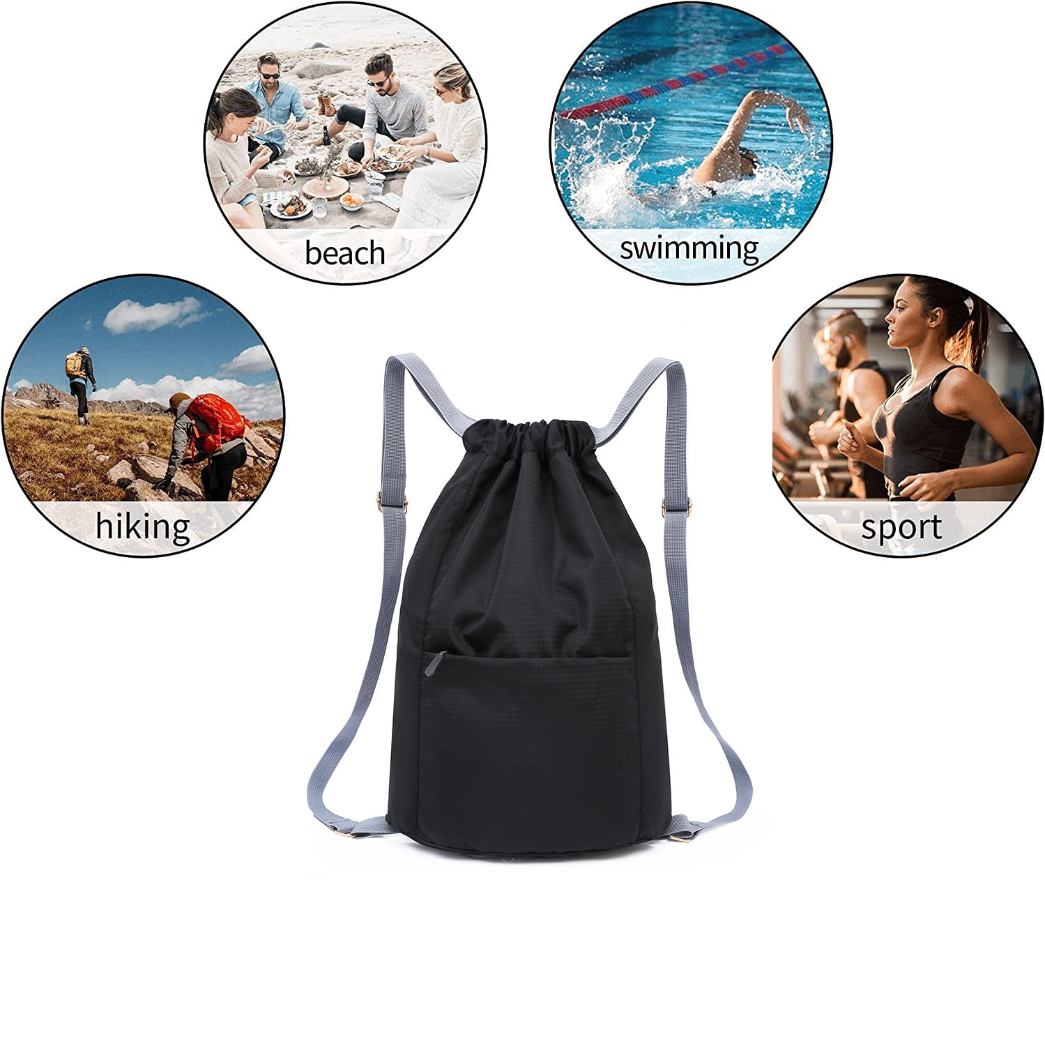 Outdoor Drawstring Sports Backpack Mochila Deporte Hombre Sports Bag For  Man Waterproof Clothes Storage Bag Women's Fitness Bag
