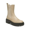 thumbnail image 1 of SAM EDELMAN Womens Beige Lug Sole 1-1/2" Platform Water Resistant Goring Wellington Cap Toe Block Heel Leather Booties 7.5 M, 1 of 3