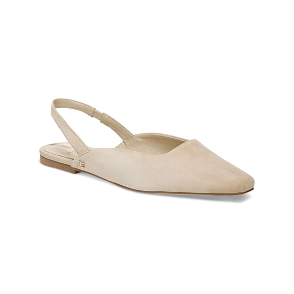 SAM EDELMAN Womens Beige Slingback Padded Connel Square Toe Slip On Leather Flats 11 M