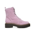 thumbnail image 1 of SAM EDELMAN Womens Pink Lace Water Resistant Lug Sole Lue Round Toe Block Heel Zip-Up Leather Combat Boots 7.5 M, 1 of 4