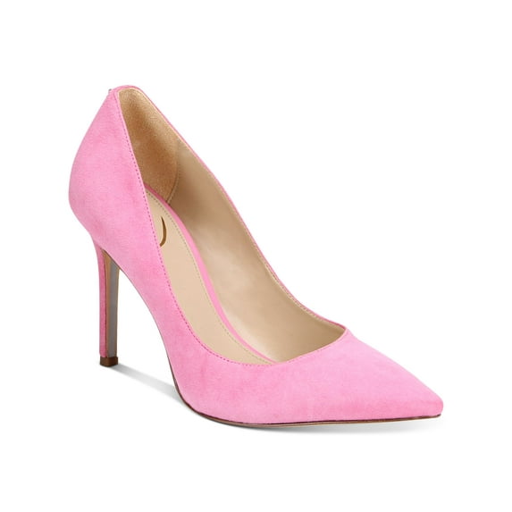 SAM EDELMAN Womens Pink Padded Hazel Pointed Toe Stiletto Slip On Leather Pumps 5.5 M