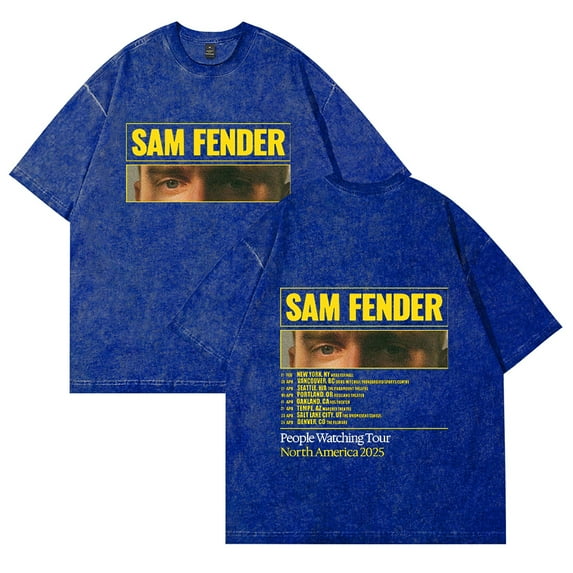 SAM FENDER T-Shirt Summer Crew Neck Short Sleeve T-Shirt Unisex Street Fashion Clothing Tops T-Shirt
