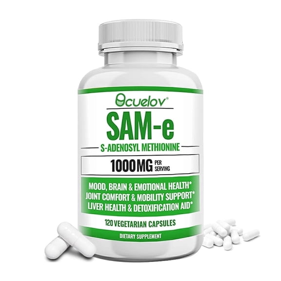Bcuelov SAM-e 1000MG Per Serving Supports Liver Health Joint Comfort Mood Balance 120 Capsules