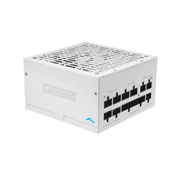 SAMA G650W ATX 3.1 Power Supply, 80+ Gold Efficiency, PCIE 5.1 Ready, Full Modular, 650W Power Supply, Japanese Capacitors, FDB Fan, White version