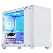 SAMA IM01PRO White DIY Iron Mesh Panel Micro ATX Tower Computer Case PC Case