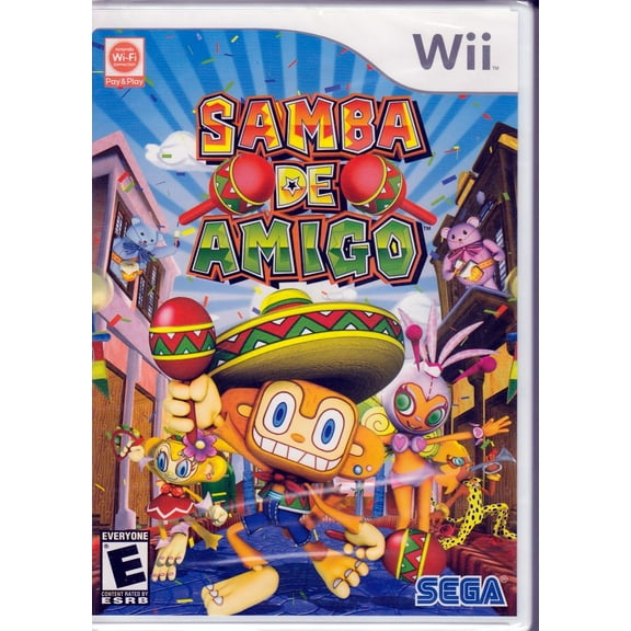 SAMBA DE AMIGO - Nintendo Wii - A Maraca Shaking Fiesta of Fun