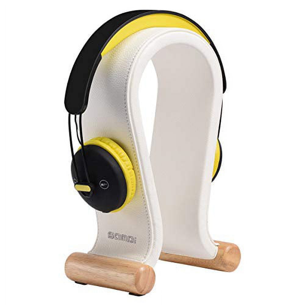 SAMDI Leather Headphone Stand Headset Stand Headphone Holder