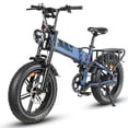 thumbnail image 1 of SAMEBIKE 20" Folding Electric Bike for Adults, 750W Motor, 20 MPH, 48V 17Ah Battery, 20"x4.0 Fat Tires, Full Suspension, 7-Speed, 1 of 8