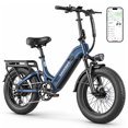 thumbnail image 1 of SAMEBIKE Electric Bike for Adults, 750W Peak Motor, 28 MPH, 48V 20Ah Removable Battery, 20"x4.0" Fat Tire E-Bike, Hydraulic Disc Brakes, 90-Mile PAS Range for Snow, Beach and Commuting, 1 of 9