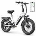 thumbnail image 1 of SAMEBIKE Electric Bike for Adults, 750W Peak Motor, 28 MPH, 48V 20Ah Removable Battery, 20"x4.0" Fat Tire E-Bike, Hydraulic Disc Brakes, 90-Mile PAS Range for Snow, Beach and Commuting, 1 of 9