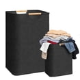 thumbnail image 1 of SAMFIT Large Laundry Hampe,80L (21.1 Gal) Bamboo Handles, Waterproof Clothes with Breathable Mesh, Foldable Hamper Portable Storage for Laundry Room, Dorm, Travel, and Camping., 1 of 7
