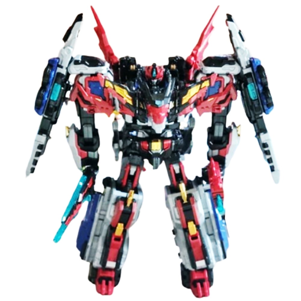 SAMG Metal Cardbot W HEAVY IRON W Transforming Robot Trailer Cargo Truck Car Toy  14.6in 6.3in 17.7in