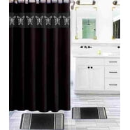 Virtu 20 Piece Bamboo Bathroom Sets, Black Bathroom Accessories Set for ...