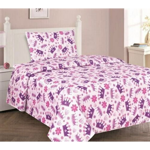 SAMIMPORT-2011 3-Piece 300 Thread Count Multicolor Ultra-Soft Microfiber Bed Sheet Set, Twin - Machine Washable