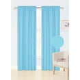 thumbnail image 1 of SAMIMPORT-2011 Aqua Solid Foam Backing Rod Pocket Blackout Curtains, 35” x 84”, 1 of 5