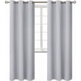 thumbnail image 1 of SAMIMPORT-2011 Blackout Thermal Silver Curtains, 37” x 84” (2 Panels), 1 of 3