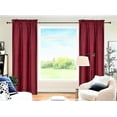 thumbnail image 1 of SAMIMPORT-2011 Classic Burgundy Textures Rod Pocket Curtain Panel Pairs, 37” x 84” (2 Panels), 1 of 4