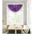 thumbnail image 1 of SAMIMPORT-2011 Elegant Purple Solid Waterfall Valance Curtains, 48” x 38”, 1 of 1