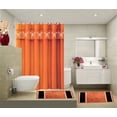 thumbnail image 1 of SAMIMPORT-2011 Modern Orange Fabric Shower Curtain Set, 15 Count, 1 of 1