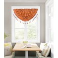 thumbnail image 1 of SAMIMPORT-2011 Orange Solid Waterfall Valance Curtains, 48” x 38”, 1 of 1