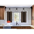 thumbnail image 1 of SAMIMPORT-2011 Privacy Brown Grommet Blackout Kitchen Curtains, 30 x 36 in (2 Panels), 1 of 3