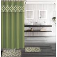 thumbnail image 1 of SAMIMPORT-2011 Sage Geometric Polyester Shower Curtain Set, 72" x 72", 1 of 3