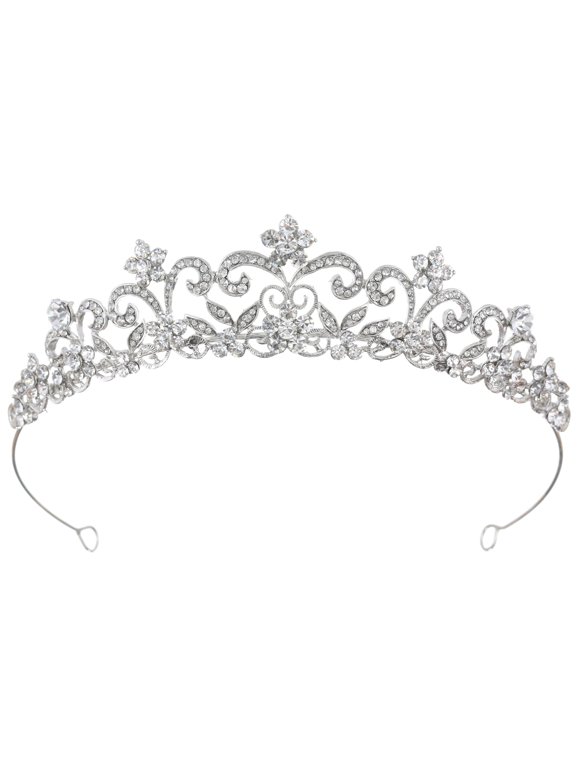 Classic Bridal Tiara Rhinestone Crystal Crown for Brides