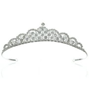 SAMKYRoyal Bridal Tiara Rhinestone Crystal Wedding Crown for the Elegant Bride