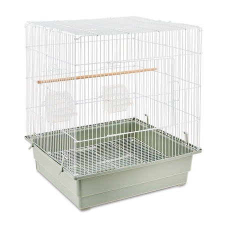 VIBRANT LIFE SMALL BIRD CAGE WITH PERCH, PLASTIC...