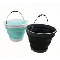 SAMMART 10L/2.6 Gallon Collapsible Plastic Bucket - Foldable Round Tub - Portable Fishing Water Pail - Space Saving Outdoor Waterpot, size 31cm dia