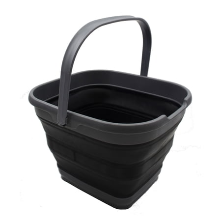 SAMMART 10L (2.6 Gallon) Collapsible Rectangular Handy Basket / Bucket