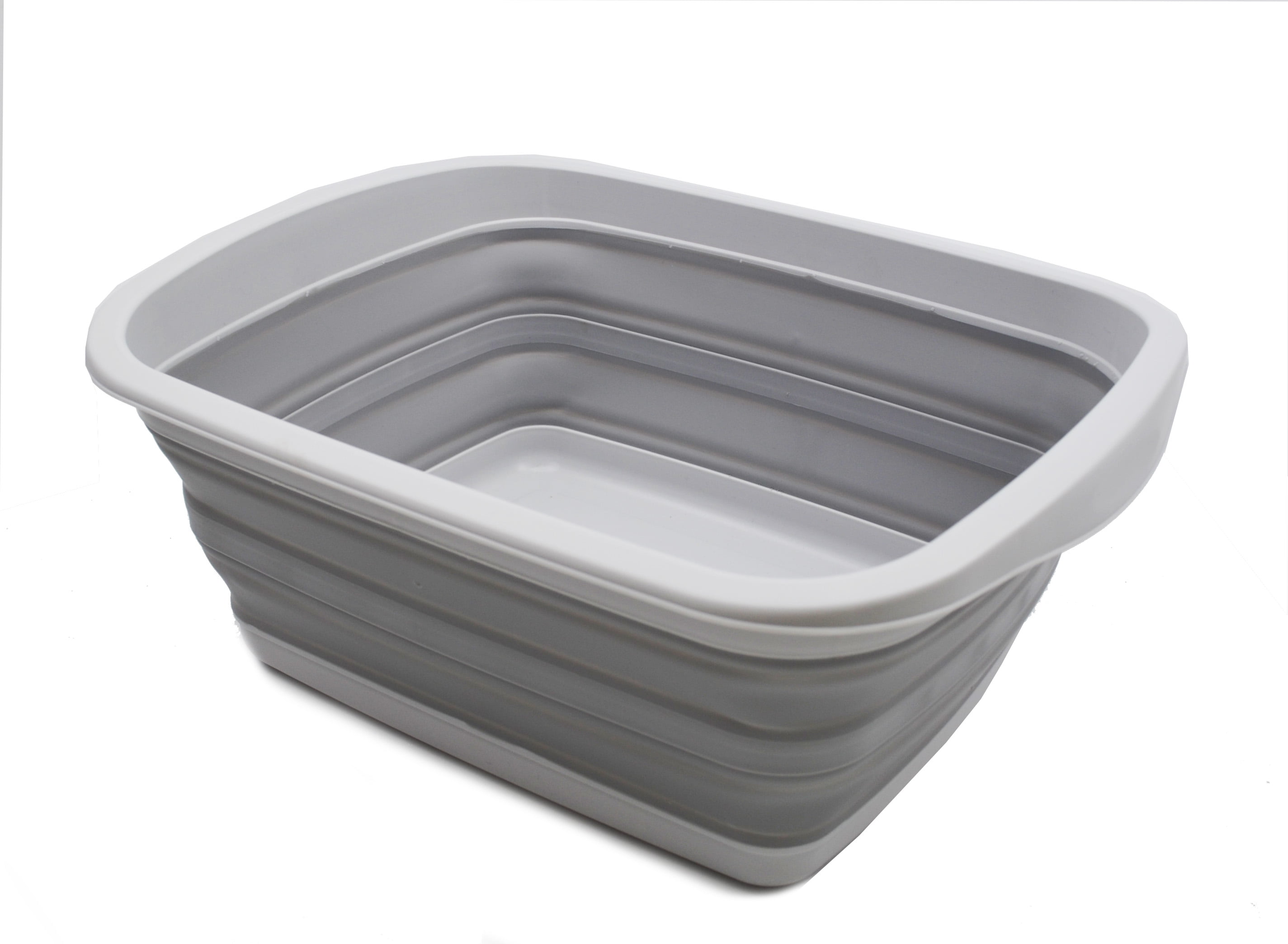  Large Plastic Wash Basin/Wash Tub Dish Pan Basin & Foot Bath  Basin, Laundry Hand Wash Bucket, Dishpan for Washing & Storage - 12 Quarts  15 3/4 x 12 1/2 x