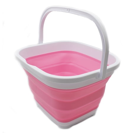 SAMMART 10L (2.6 gallon) Collapsible Rectangular Handy Basket / Bucket