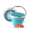 thumbnail image 1 of SAMMART 10L (2.64Gallon) Collapsible Fishing Bucket - Foldable Round Tub - Portable Plastic Water Pail - Space Saving Outdoor Waterpot - Trunk Organizer, 1 of 8