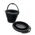 thumbnail image 1 of SAMMART 10L (2.64Gallon) Set of 2 Collapsible Fishing Bucket - Foldable Round Tub - Portable Plastic Water Pail - Space Saving Outdoor Waterpot - Trunk Organizer, 1 of 8