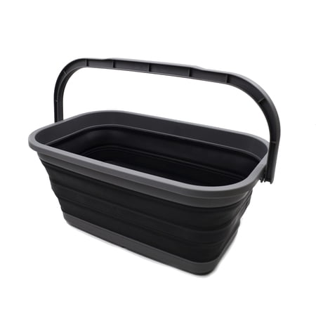SAMMART 11.6L (3.06 Gallon) Collapsible Rectangular Handy Basket/Bucket