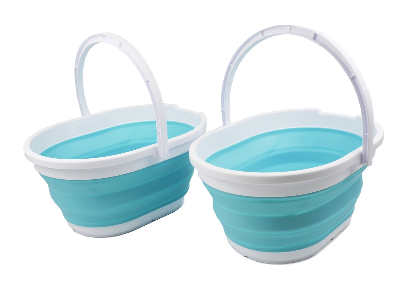 Cestino Pieghevole SAMMART 11,6 Litri - Blu Elettrico, Per Pulizie, Trasporto, Si Chiude In 4,7 Cm
