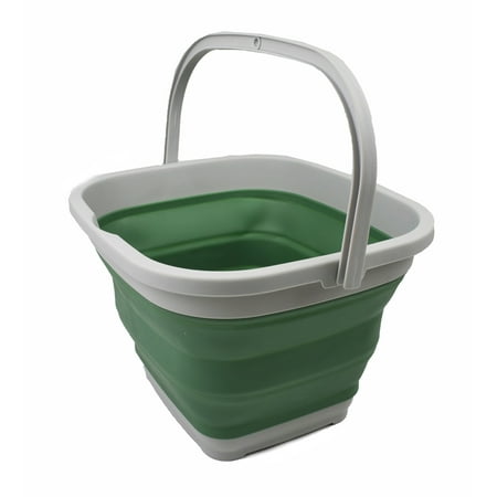 SAMMART 11L (2.9 Gallon) Collapsible Rectangular Handy Basket/Bucket