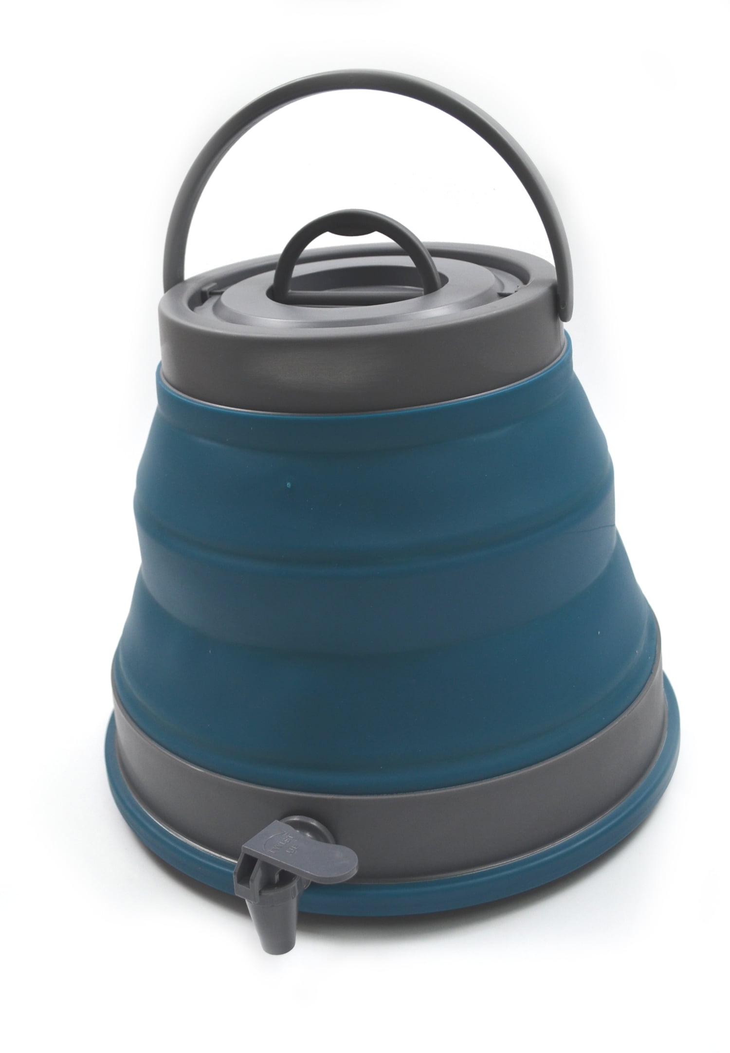 Deep Blue Collapsible Portable Water Carrier with Handle, 12.5L