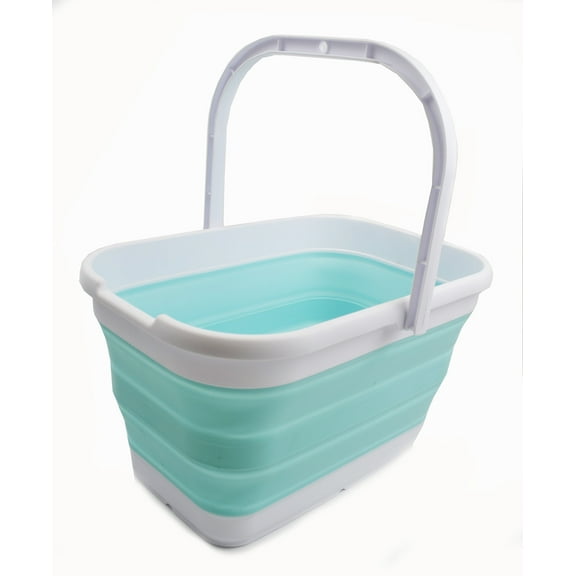 SAMMART 12L (3.17 Gallon) Collapsible Rectangular Handy Basket / Bucket