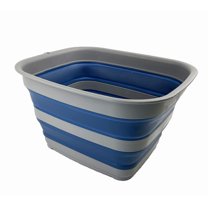SAMMART 15L (3.9 gallons) Collapsible Plastic Washing Tub - Foldable WashTub - Portable Washing Basin - Space Saving Easy Storage